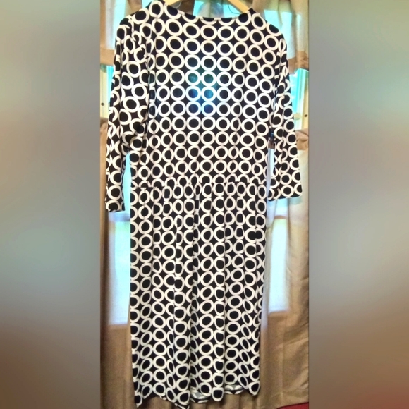 ILE Women black and white vintage dress - Picture 4 of 6